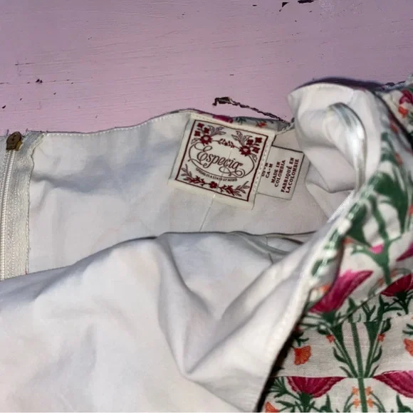 Espescia x Anthropologie off-shoulder floral-printed romper Pleated Front Spring - Picture 2 of 16